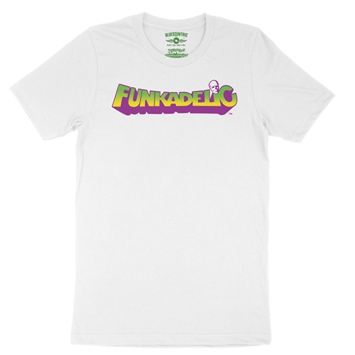 Mardi Funkadelic Logo T-Shirt - Lightweight Vintage Style - vintagewhite