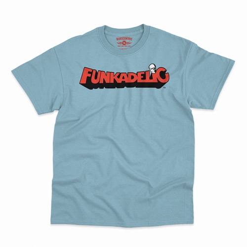Red Funkadelic Logo T-Shirt - Classic Heavy Cotton - classiclightblue