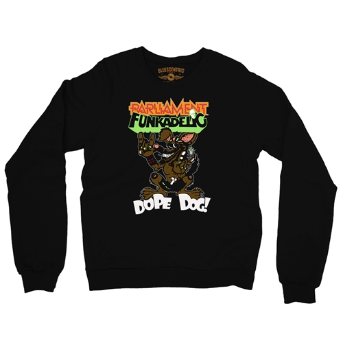 Parliament-Funkadelic Dope Dog Retro Crewneck Sweatshirt - crewneckblack