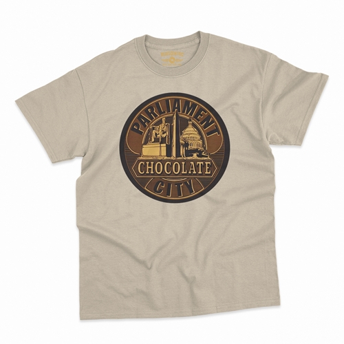 Parliament Chocolate City Album Cover T-Shirt - Classic Heavy Cotton - classicsand