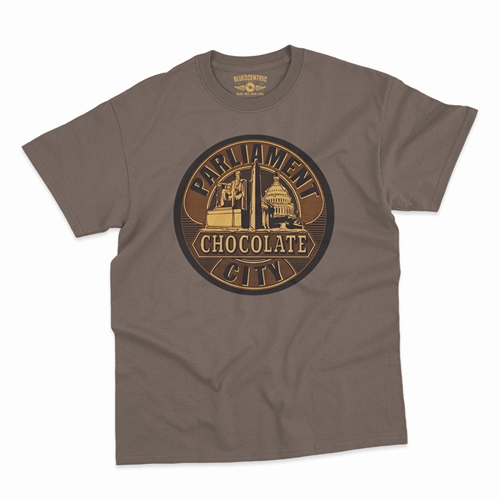 Parliament Chocolate City Album Cover T-Shirt - Classic Heavy Cotton - classictaupe