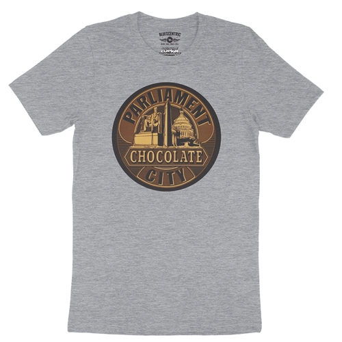 Parliament Chocolate City Album Cover T-Shirt - Lightweight Vintage Style - vintageathleticheather