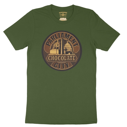 Parliament Chocolate City Album Cover T-Shirt - Lightweight Vintage Style - vintageolive