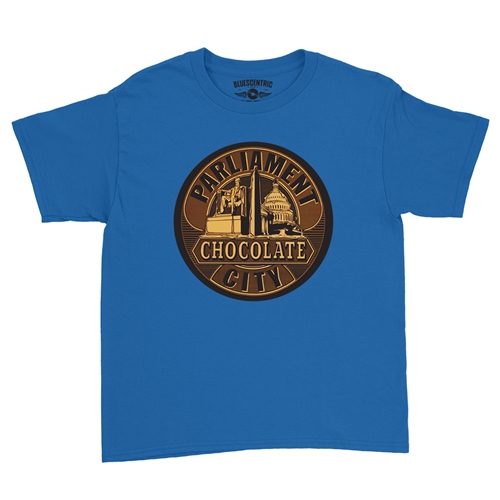 Parliament Chocolate City Album Cover Youth T-Shirt - Lightweight Vintage Children & Toddlers - youthroyalblue