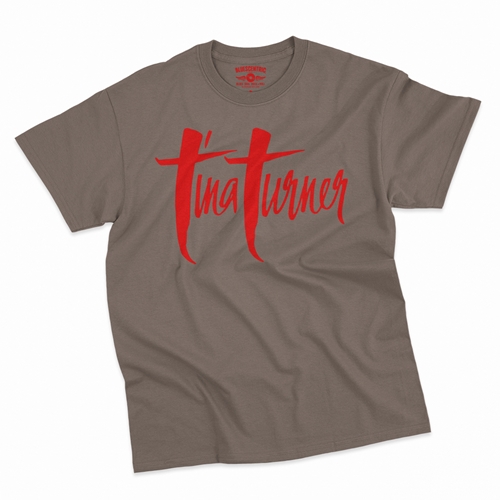 Tina Turner Logo T-Shirt - Classic Heavy Cotton - classictaupe