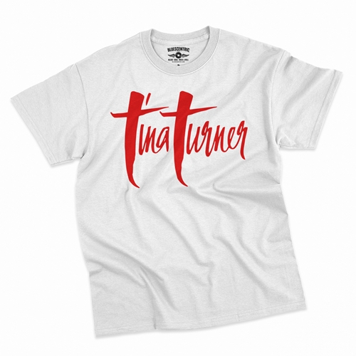 Tina Turner Logo T-Shirt - Classic Heavy Cotton - classicwhite