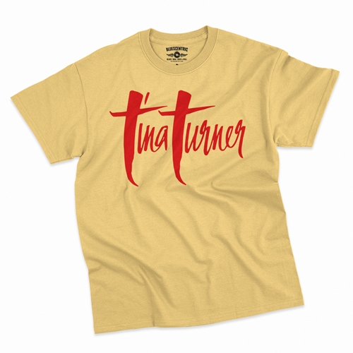 Tina Turner Logo T-Shirt - Classic Heavy Cotton - classicyellow