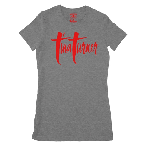 Tina Turner Logo Ladies T Shirt - Relaxed Fit - ladiesdeepheather