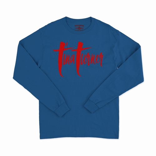 Tina Turner Logo Long Sleeve T-Shirt - longsleeveblue