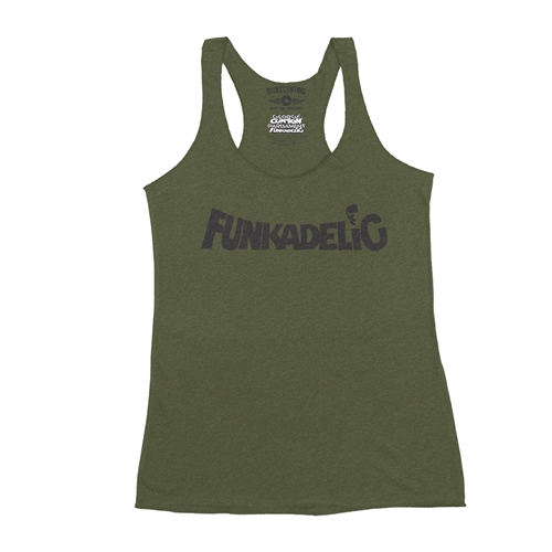 Black Funkadelic Logo Racerback Tank - Women