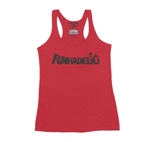 Black Funkadelic Logo Racerback Tank - Women