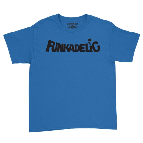 Black Funkadelic Logo Youth T-Shirt - Lightweight Vintage Children & Toddlers - youthroyalblue