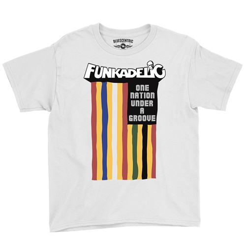 Funkadelic One Nation Under a Groove Flag Youth T-Shirt - Lightweight Vintage Children & Toddlers - youthwhite