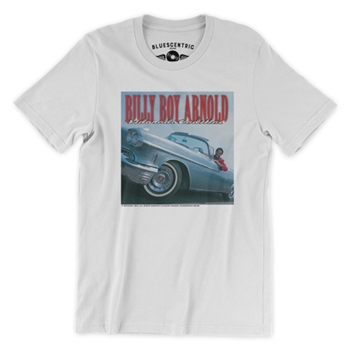 CLEARANCE - Small White Billy Boy Arnold ElDorado Cadillac T-Shirt - Lightweight Vintage Style