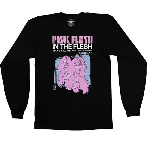 Pink Floyd In The Flesh Sketch Long Sleeve T-Shirt - longsleeveblack