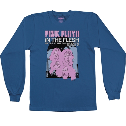 Pink Floyd In The Flesh Sketch Long Sleeve T-Shirt - longsleeveblue