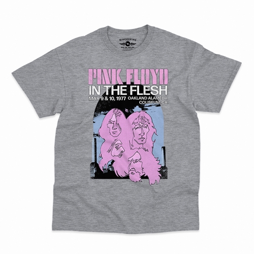 Pink Floyd In The Flesh T-Shirt - Classic Heavy Cotton - classicathleticheather