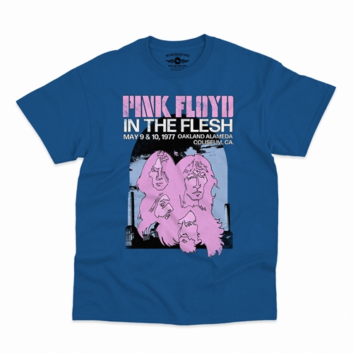 Pink Floyd In The Flesh T-Shirt - Classic Heavy Cotton - classicroyalblue