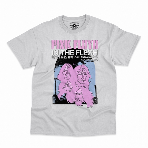 Pink Floyd In The Flesh T-Shirt - Classic Heavy Cotton - classicwhite