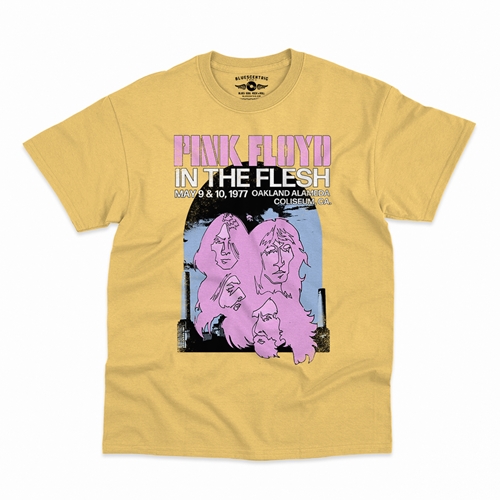 Pink Floyd In The Flesh T-Shirt - Classic Heavy Cotton - classicyellow