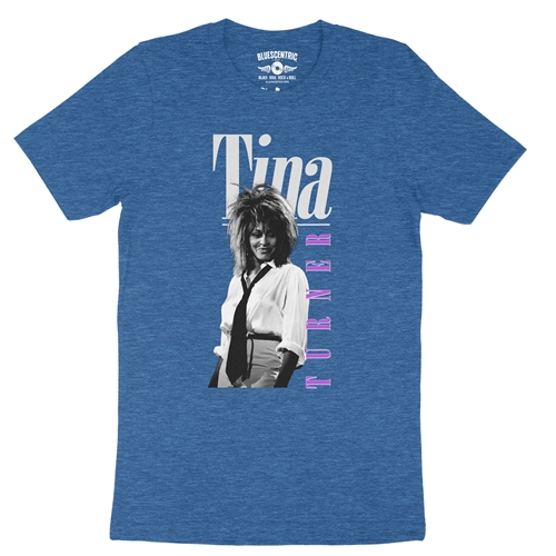 Tina Turner Very 80s T-Shirt - Lightweight Vintage Style - vintageheatherroyalblue