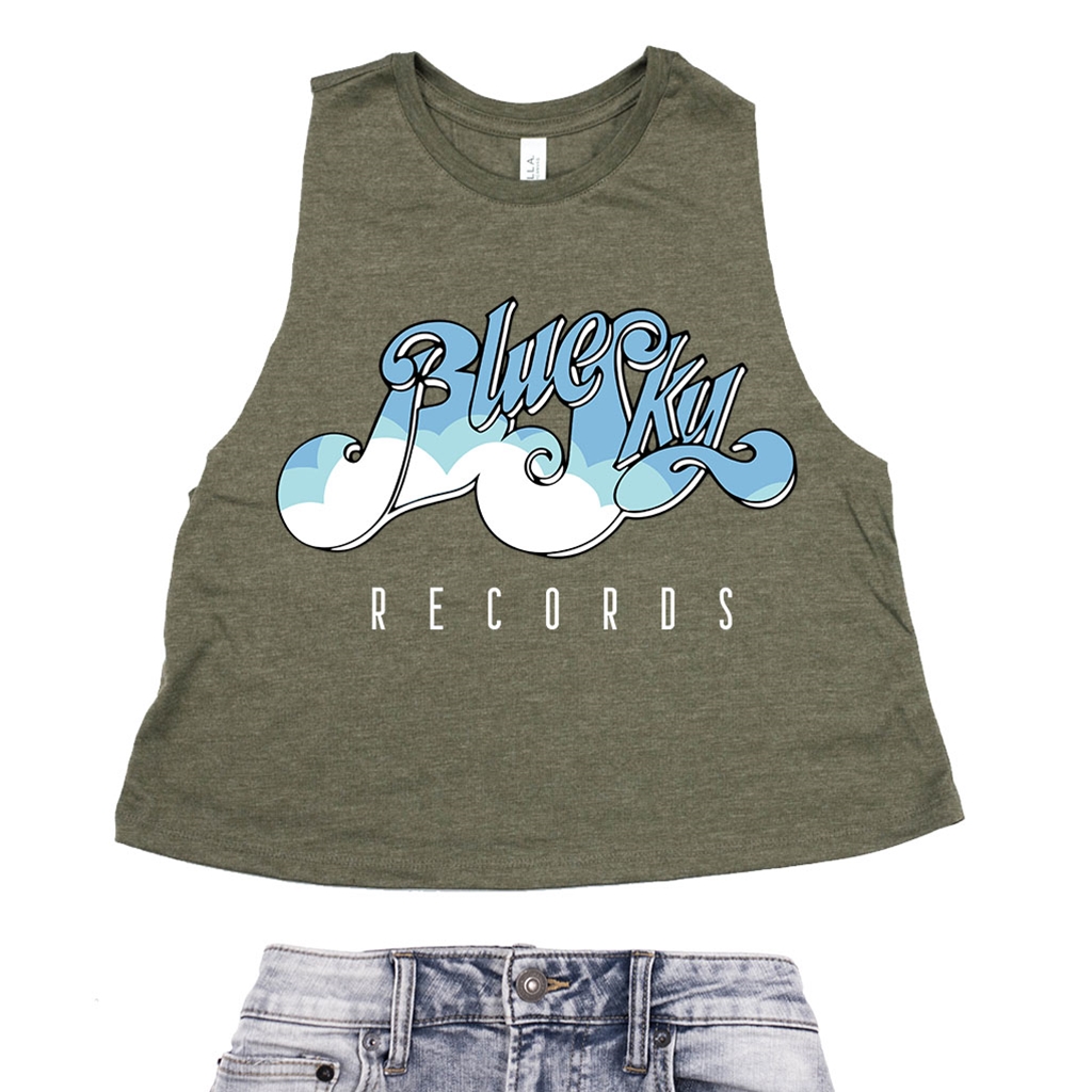 Blue Sky Records Racerback Crop Top - Women