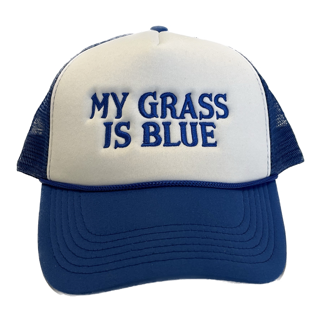 My Grass is Blue Hat - Blue Foam Trucker