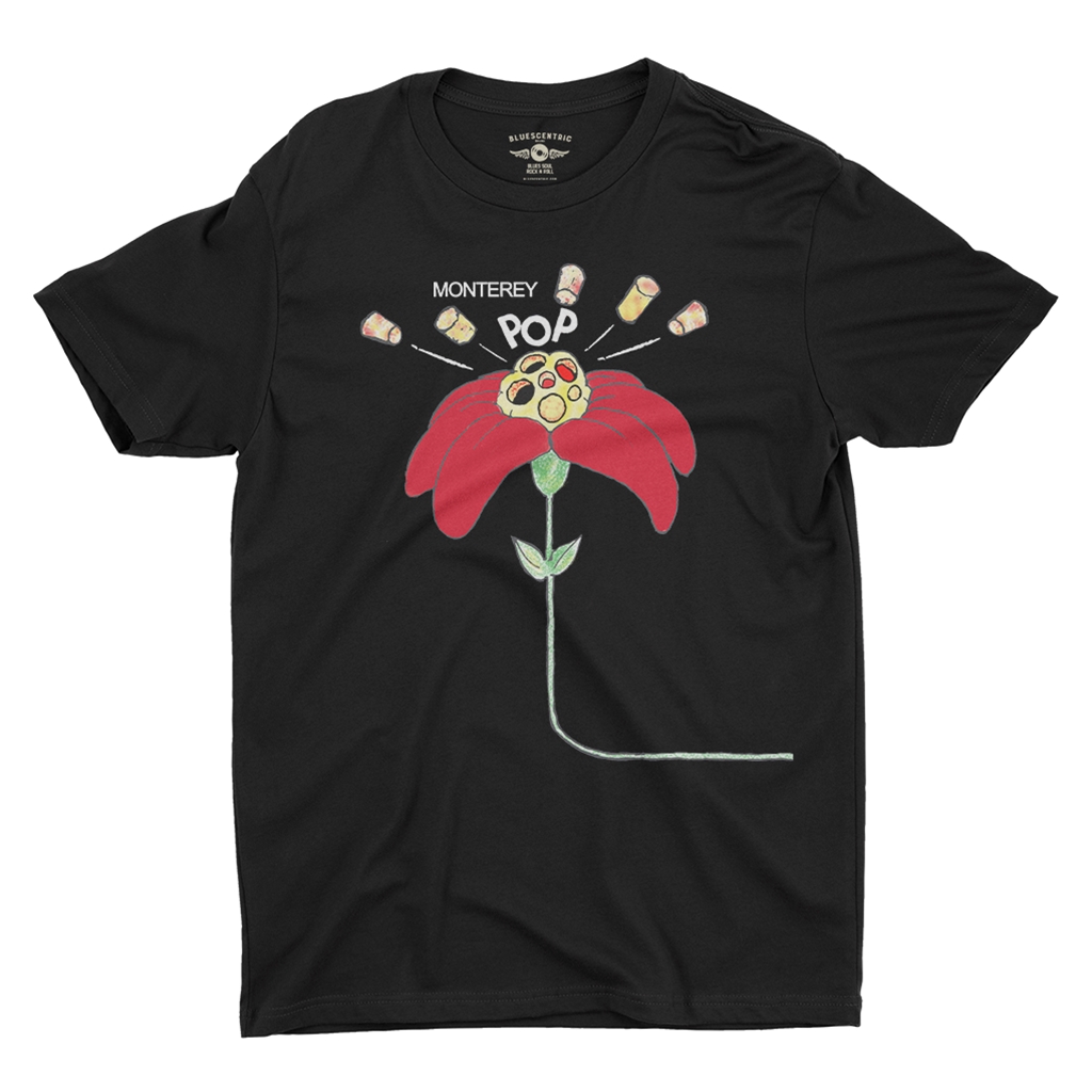 Monterey Pop Festival Dynamite Girl T-Shirt - Lightweight Vintage Style - vintageblack