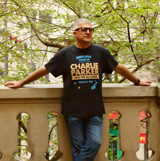 Charlie Parker Birdland Vintage Concert T-Shirt - Lightweight Vintage Style - vintageblack