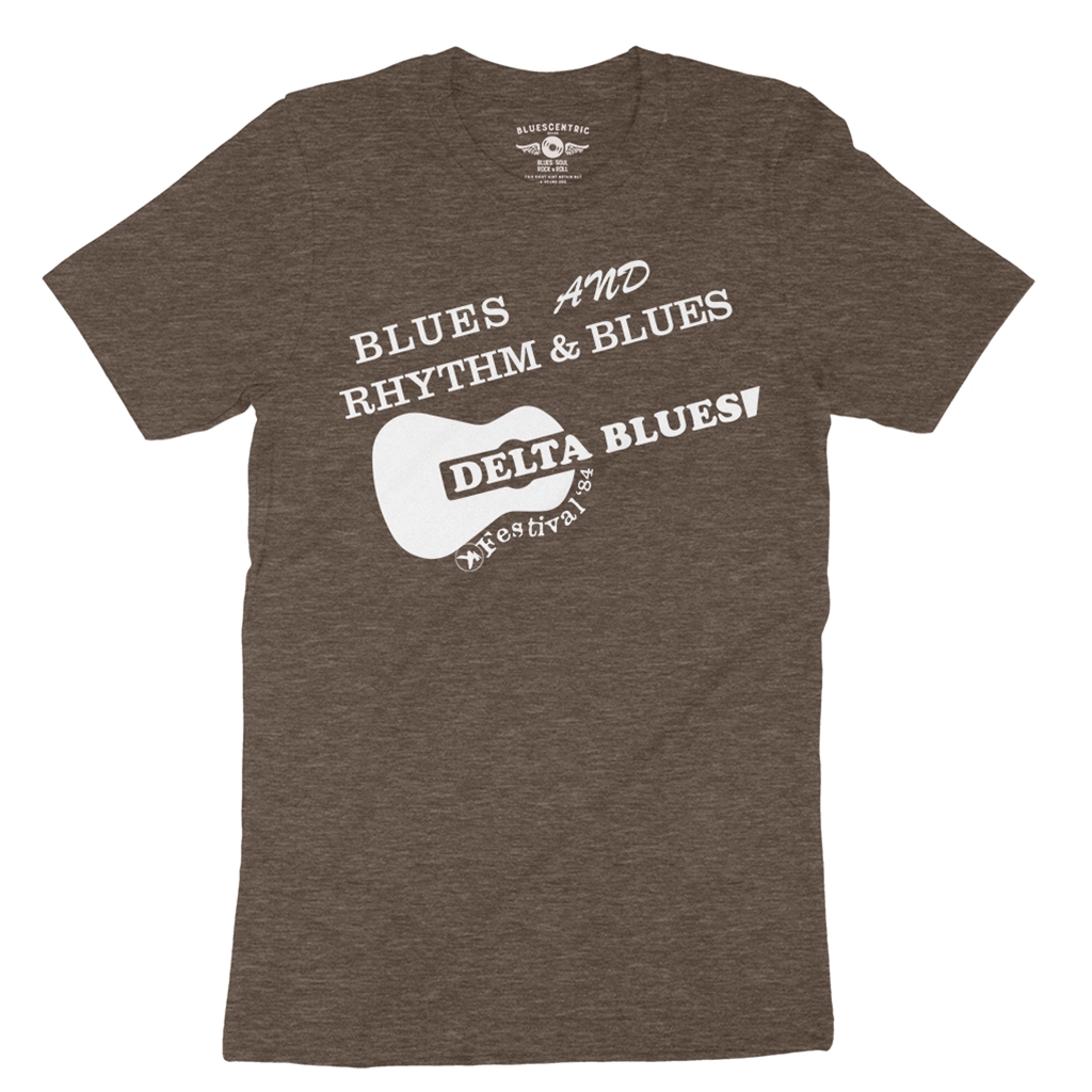 Small Batch Ltd Edition Delta Blues Fest 1984 Reissue T-Shirt - Lightweight Vintage Style - heatherbigmuddy