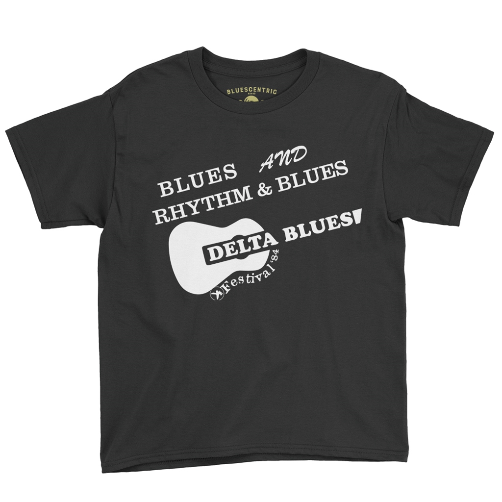 Small Batch Ltd Edition Delta Blues Fest 1984 Reissue Youth T-Shirt - Lightweight Vintage Children & Toddlers - youthblack