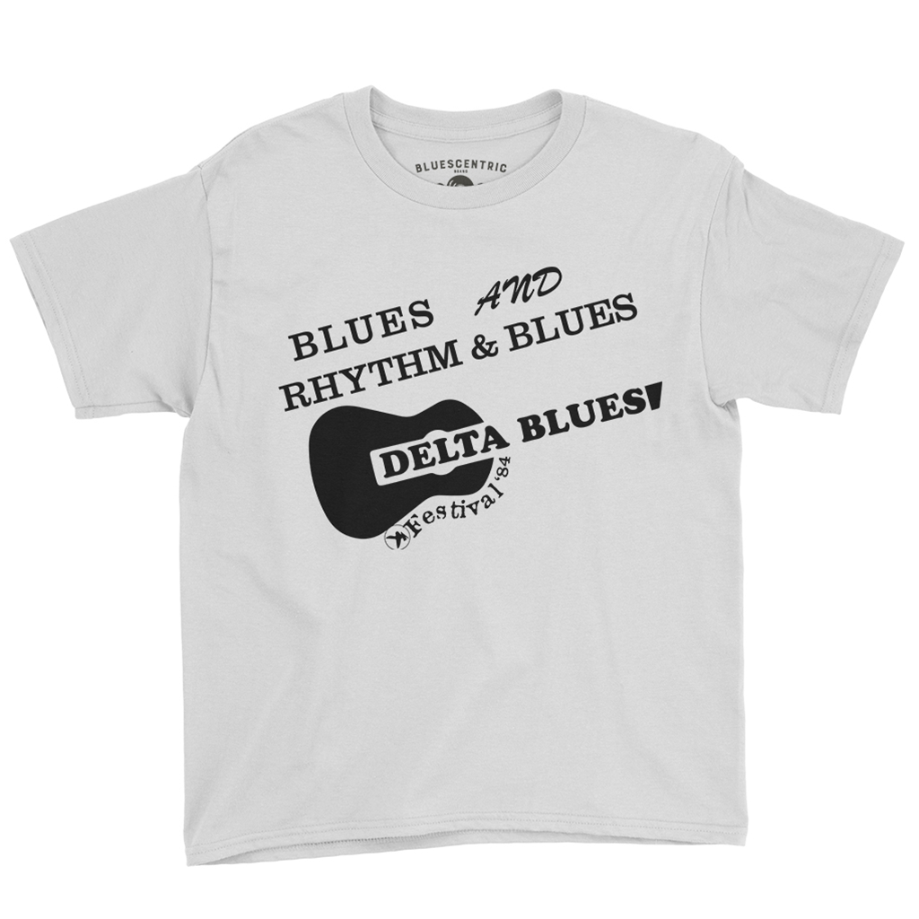 Small Batch Ltd Edition Delta Blues Fest 1984 Reissue Youth T-Shirt - Lightweight Vintage Children & Toddlers - youthwhite