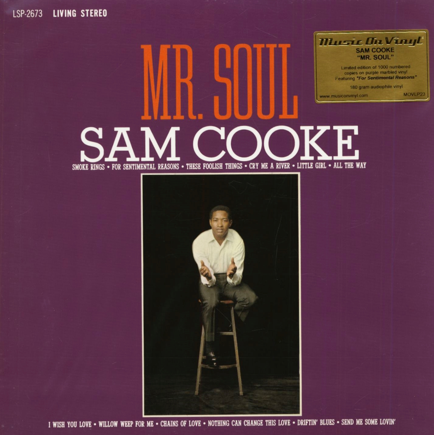Sam Cooke - Mr. Soul (New, Ltd Edition 180 Gram Purple Marble Vinyl, Holland Import)