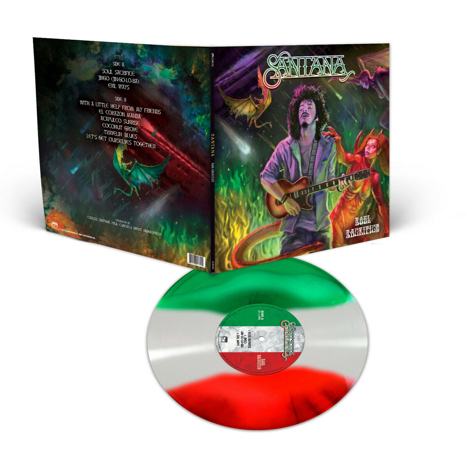 Santana - Soul Sacrifice Vinyl Record (New, Ltd. Edition, Tri-Color Vinyl)