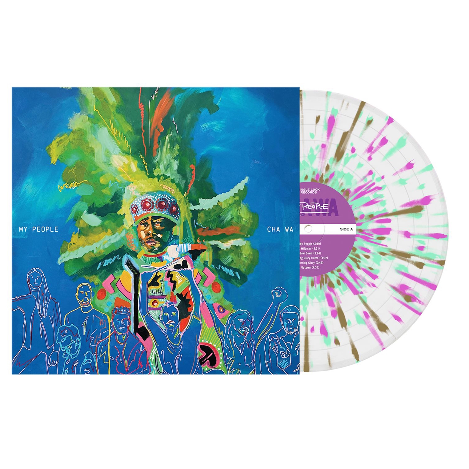 Ltd. Cha Wa - My People Vinyl Record (New, Mardi Gras Splatter Vinyl)