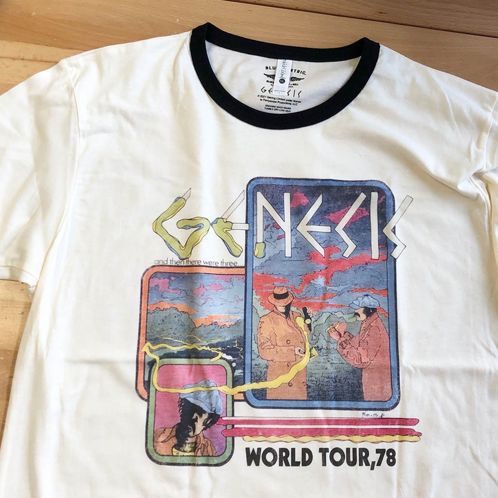 Genesis 1978 Tour Ringer T-Shirt - ringernaturalblacktrim