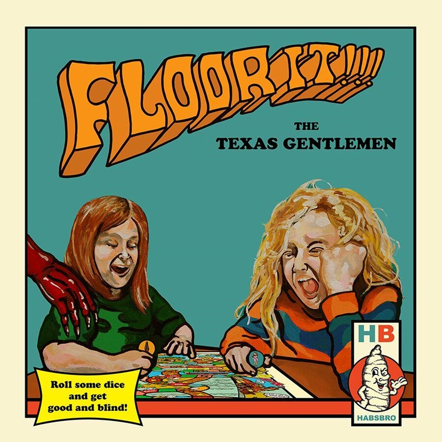 The Texas Gentlemen - Floor It Vinyl Record (New, Red/Cream/Blue Tri-Color Vinyl, Incl. Board Game)