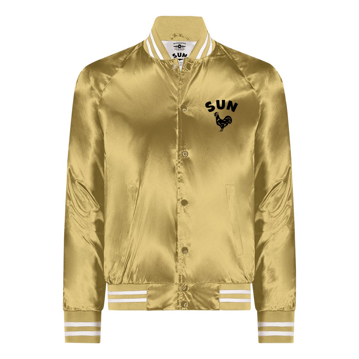 Limited Edition Sun Records Gold Satin Bomber Jacket