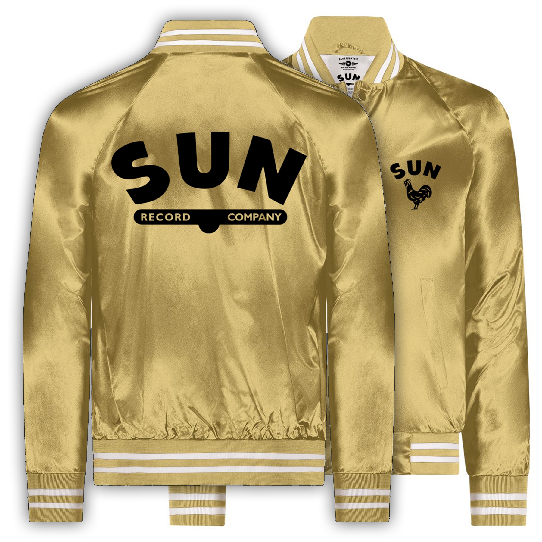 gold bomber jacket