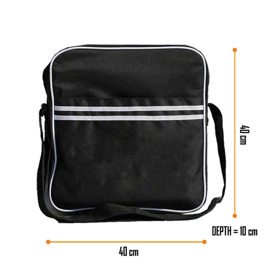 Stax Snapping Fingers Logo Zip Top Messenger & Vinyl Record Bag