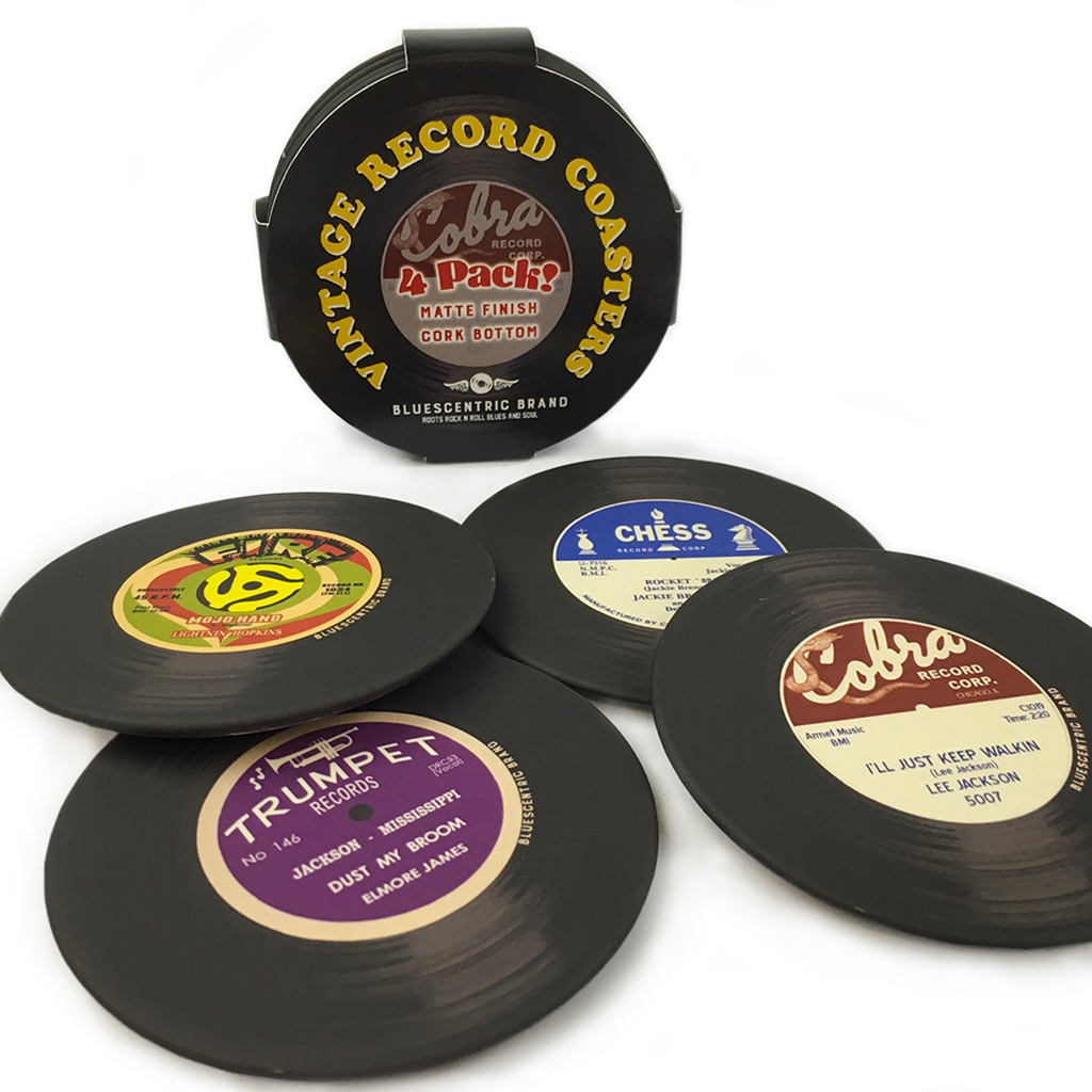 Perfect Gift For Musicians Retro Set of 4 Vinyl Record Coasters 